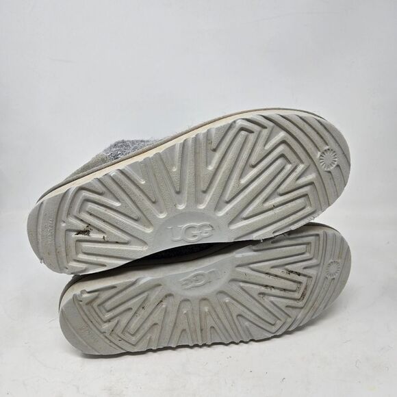 UGG Treadlite Silver Gray Sequin Knit Mid Calf Sweater Boots Shoes Size 6 - Picture 12 of 15